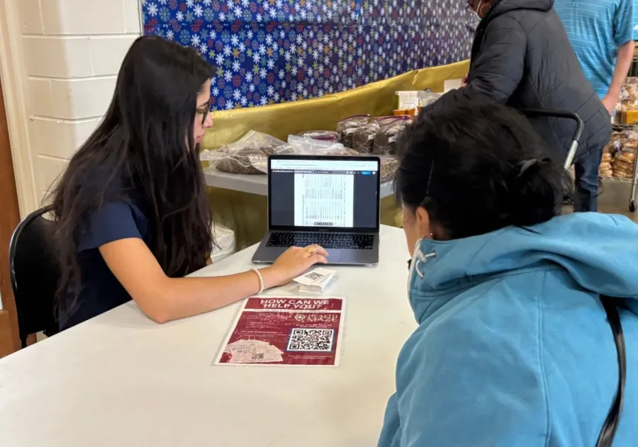 HealthMaze volunteers at a screening
