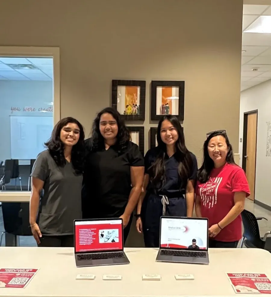 HealthMaze volunteers at a screening
